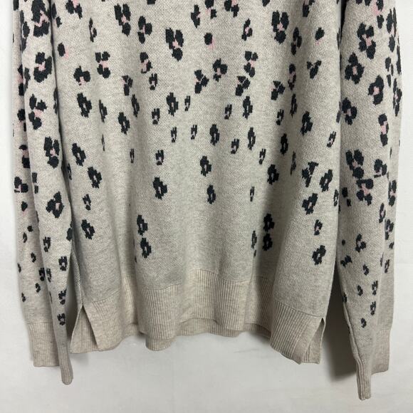 Gap Merino Extra Fine Wool Blend Animal Print Pullover Knit Sweater Size XL - Picture 8 of 11
